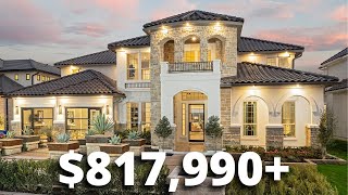 INSIDE A ULTRA LUXURY MEDITERRANEAN MODEL HOME IN AUSTIN TEXAS  817k 4 Bed 3 Bath3424 SqFt [upl. by Kleon]