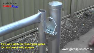 Gate Latch 2 way for round pipe and square [upl. by Dlonra]