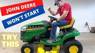 JOHN DEERE 100 SERIES WONT START [upl. by Faye]