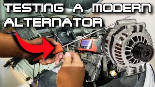 HOW TO TEST ALTERNATORS IN TODAYS MODERN CARS AND TRUCKS [upl. by Ydroj]