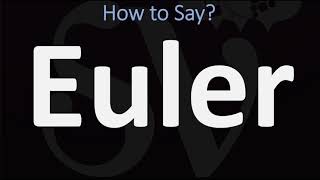 How to Pronounce Euler CORRECTLY [upl. by Florine]