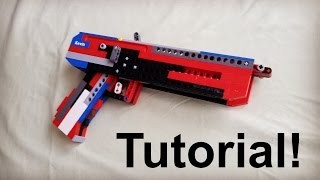 Lego FullAuto Blowback Pistol TutorialInstruction [upl. by Clemmy]