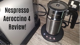 Nespresso Aeroccino 4 Milk Frother Review  Worth upgrading from the Aeroccino 3 [upl. by Lorusso]