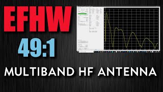 491 End Fed Half Wave MultiBand HF Antenna 80m  10m [upl. by Siuqcram]