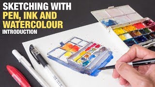 Quick Guide to Sketching with Pen Ink and Watercolour [upl. by Burtis]