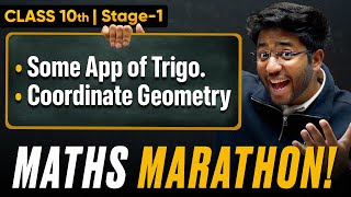 Class 10th Maths Maha Marathon  Some App of Trigonometry amp Coord Geometry 🔥  Shobhit Nirwan [upl. by Nob253]