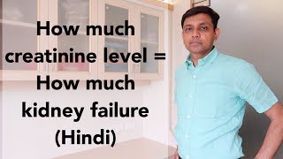 How much creatinine level  How much kidney failure  Hindi [upl. by Felske]