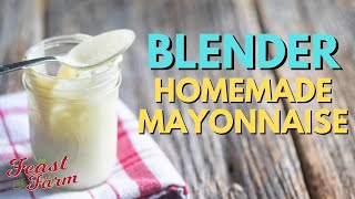 Blender Homemade Mayonnaise [upl. by Aibun]