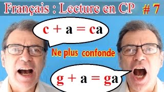 Lecture rapide CP en français  Ne plus confondre c et g  7 [upl. by Rebma901]