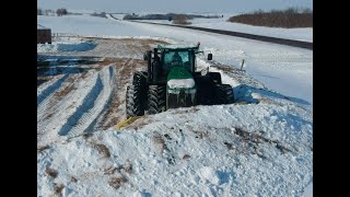 John Deere 4WD Snow Plowing [upl. by Rinaldo]