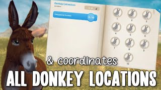 ALL Donkey Locations amp coordinates PART 1  STAR STABLE ONLINE [upl. by Kilk]