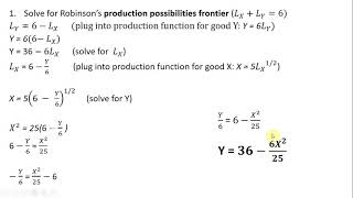 General Equilibrium Robinson Crusoe Economy Solved Problem [upl. by Nehgaem]