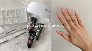 trying the polygel nail kit from shopee below php500 [upl. by Aehtna]