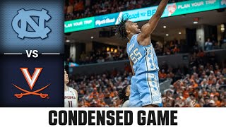 North Carolina vs Virginia Condensed Game  202324 ACC Mens Basketball [upl. by Annaegroeg]