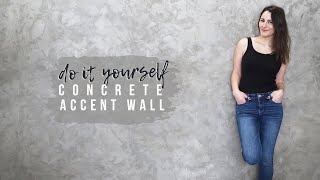 DIY Concrete Accent Wall  Starting My ShedShop Makeover [upl. by Kcirtap]