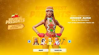 Fortnite 15th WINTERFEST PRESENT [upl. by Orelle]