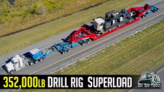 352000lbs Blasthole Drill Superload  Buchanan Hauling amp Rigging [upl. by Mya]