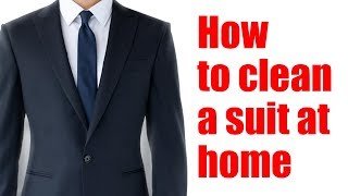 How to clean a suit at home [upl. by Neyud]