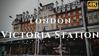 London Victoria Station Walk Through England 4K [upl. by Avot]