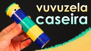 Como fazer uma vuvuzela caseira brinquedo [upl. by Seleta913]