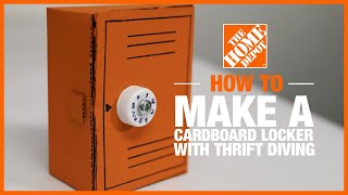 DIY Combination Locker with ThriftDiving  The Home Depot Kids Workshops [upl. by Aivirt287]