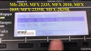 How to reset the Muratec Drum mfX2835 MFX 2335 MFX 2010 MFX 2035 MFX2335B MFX2835R [upl. by Mikol]