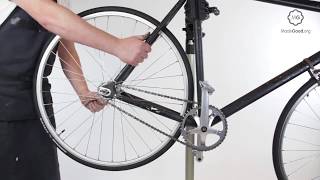 Replace A Fixed Sprocket On A Bike Wheel [upl. by Oniliuqnart358]