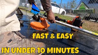 Best way to clean lawn care handheld equipments [upl. by Eninnej71]