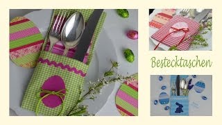 DIY Bestecktasche nähen und individuell verzieren [upl. by Elleiand]