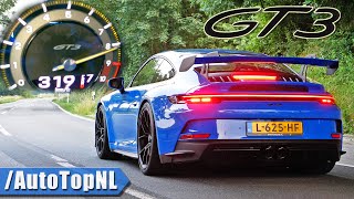 PORSCHE 911 GT3 992 0319KMH INSANE SOUND by AutoTopNL [upl. by Yblek]