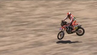 Paulo Gonçalves  Crash  Dakar 216 ᴴᴰ [upl. by Dlawso]