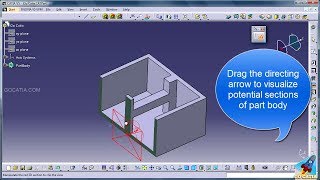 CATIA PART DESIGN  Dynamic Sectioning [upl. by Aserej327]