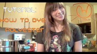 Tutorial How to dye Polyester using the Stovetop method [upl. by Schacker953]