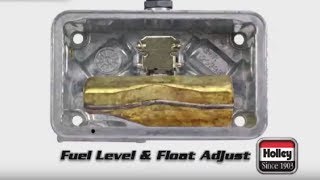 How To Adjust Fuel And Float Level On Holley Carbs [upl. by Clevie283]