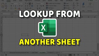 EXCEL VLOOKUP How to Lookup Data From Another Sheet [upl. by Sissel]