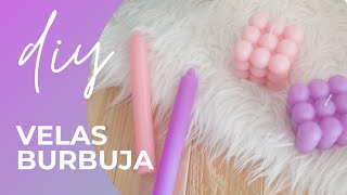 Como hacer VELAS VIRALES con este TUTORIAL  Bubbles CUBE DIY [upl. by Latashia]