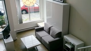 Murphysofa Review of Wall Bed Couch System [upl. by Meehahs]