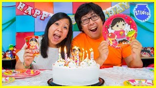 RYANS WORLD Happy Birthday Party  Surprise Toys [upl. by Jezrdna357]