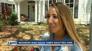 Squatters wont leave South Tampa neighborhood even after bank buys back home  WFTS Investigation [upl. by Anetsirk]