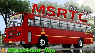 New Realistic MSRTC BS6 Bus Mod [upl. by Ativel]