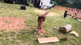 A fabulous range of wooden sculpture at Caerleon festival 2024 [upl. by Ortensia]