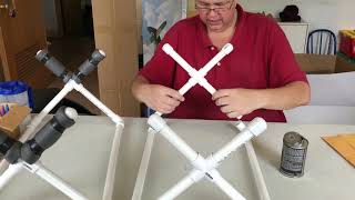 Making an airplane stand from PVC [upl. by Guenna]