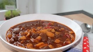 Gulaschsuppe kochen Rezept  Goulash Soup Recipe  ENG SUBS [upl. by Martreb]