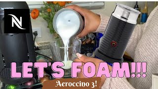 How To Foam Milk With Aeroccino 3 Make Coffee With Foam Tips amp Tricks  Easy Foamed Latte Recipe [upl. by Ostraw]