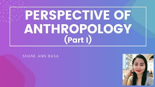 The Self from the Perspective of Anthropology Part 1 [upl. by Sillyhp]