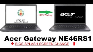 How To Remove Government Laptop LogoAcerGateway NE46rs1 [upl. by Adnoek219]