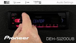 How To  Pioneer DEHS1200UB  Audio Settings [upl. by Ynney]