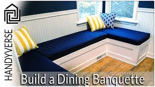 How to Build a Dining NookBanquette  Budget Renos 01 [upl. by Akinet254]