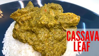 HOW TO COOK CASSAVA LEAF SAUCE  EASY RECIPE GUINEAN STYLE [upl. by Rheinlander]