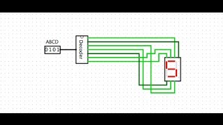 7 Segment Display using Logisim [upl. by Adiaj112]